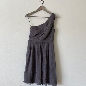 J.Crew silk one shoulder mini dress size 4 party